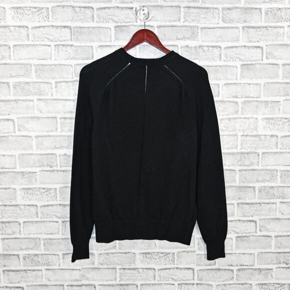 Rag & Bone NY Men's Japan Crew Sweater in Black knit cotton size Medium - Picture 4 of 10